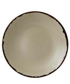 Dudson Harvest Deep Coupe Plates Linen 255mm (Pack of 12) (FC035)
