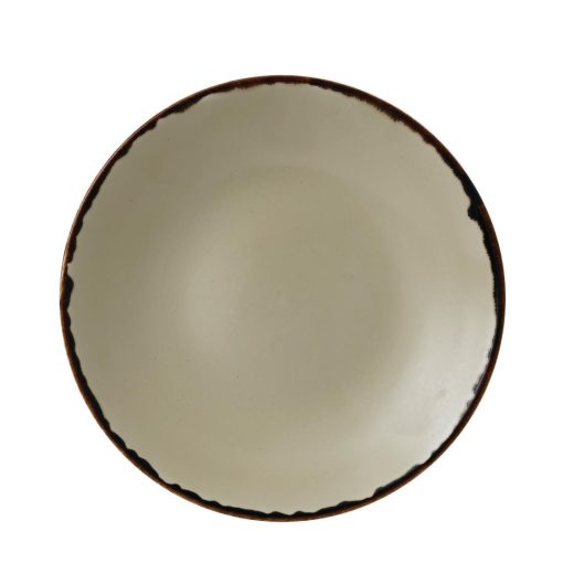 Dudson Harvest Deep Coupe Plates Linen 255mm (Pack of 12) (FC035)