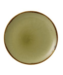 Dudson Harvest Evolve Coupe Plates Green 288mm (Pack of 12) (FC040)