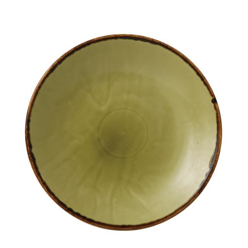 Dudson Harvest Deep Coupe Plates Green 255mm (Pack of 12) (FC048)