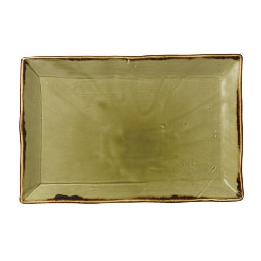 Dudson Harvest Rectangular Trays Green 230 x 336mm (Pack of 6) (FC052)