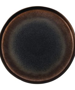 Olympia Ochre Flat Plates 220mm (Pack of 6) (FC286)