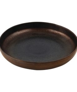 Olympia Ochre Flat Bowls 210mm 700ml (Pack of 6) (FC287)