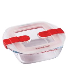 Pyrex Cook and Heat Square Dish with Lid 350ml (FC363)