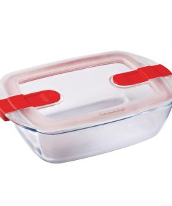 Pyrex Cook and Heat Rectangular Dish with Lid 1Ltr (FC367)