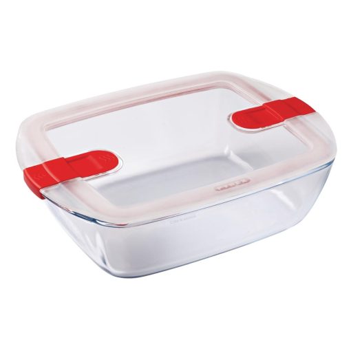 Pyrex Cook and Heat Rectangular Dish with Lid 2.6Ltr (FC368)