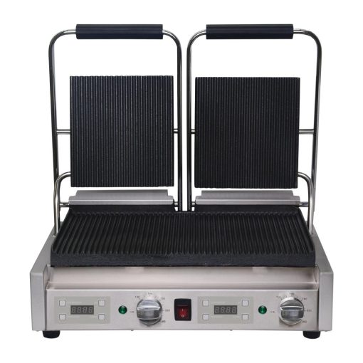 Buffalo Double Ribbed Contact Grill (FC383)