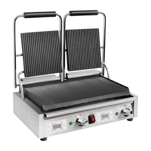 Buffalo Double Ribbed Top Contact Grill (FC385)