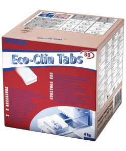 Ecolab Eco-Clin Tabs 88 Three-In-One Dishwasher Tablets (200 Pack) (FC427)