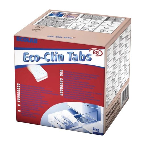 Ecolab Eco-Clin Tabs 88 Three-In-One Dishwasher Tablets (200 Pack) (FC427)