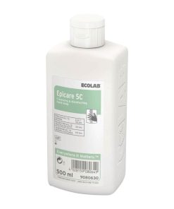 Ecolab Epicare 5C Unperfumed Antimicrobial Liquid Hand Soap 500ml (6 Pack) (FC429)