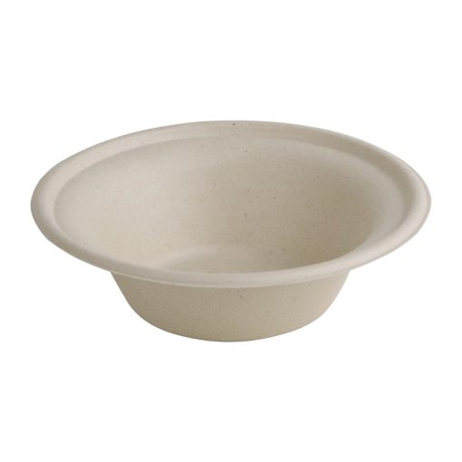 Fiesta Green Compostable Bagasse Round Bowls Natural Colour 11oz (Pack of 50) (FC543)