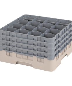Cambro Camrack Beige 16 Compartments Max Glass Height 238mm (FD066)