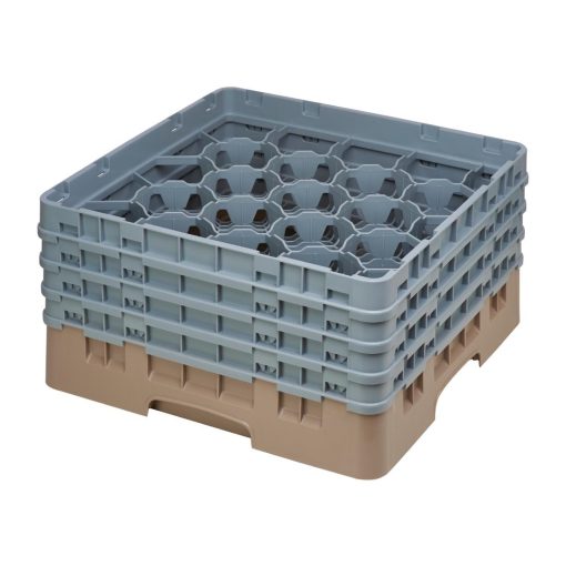 Cambro Camrack Beige 20 Compartments Max Glass Height 215mm (FD068)