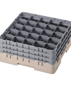 Cambro Camrack Beige 25 Compartments Max Glass Height 196mm (FD072)
