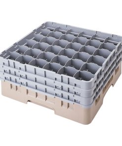 Cambro Camrack Beige 36 Compartments Max Glass Height 196mm (FD079)
