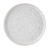 Olympia Cavolo Flat Round Plates White Speckle 180mm (Pack of 6) (FD902)