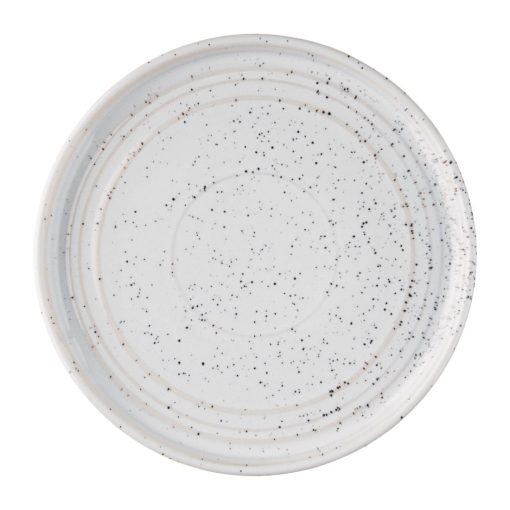 Olympia Cavolo Flat Round Plates White Speckle 180mm (Pack of 6) (FD902)