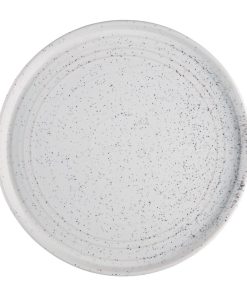 Olympia Cavolo Flat Round Plates White Speckle 270mm (Pack of 4) (FD904)
