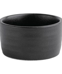 Olympia Cavolo Dipping Dishes Textured Black 67mm (Pack of 12) (FD911)