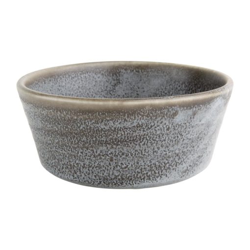 Olympia Cavolo Flat Round Bowls Charcoal Dusk 143mm (Pack of 6) (FD918)