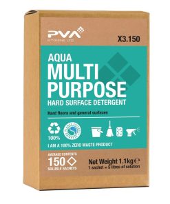 PVA Hygiene Aqua Multi-Purpose Hard Surface Detergent Soluble Sachets (150 Sachets) (FE753)