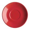 Olympia Cafe Flat White Saucers Red 135mm (Pack of 12) (FF995)