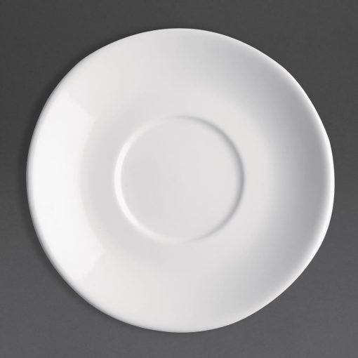 Olympia Cafe Flat White Saucers White 135mm (Pack of 12) (FF996)