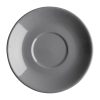 Olympia Cafe Flat White Saucers Charcoal 135mm (Pack of 12) (FF997)
