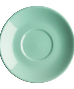 Olympia Cafe Flat White Saucers Aqua 135mm (Pack of 12) (FF998)