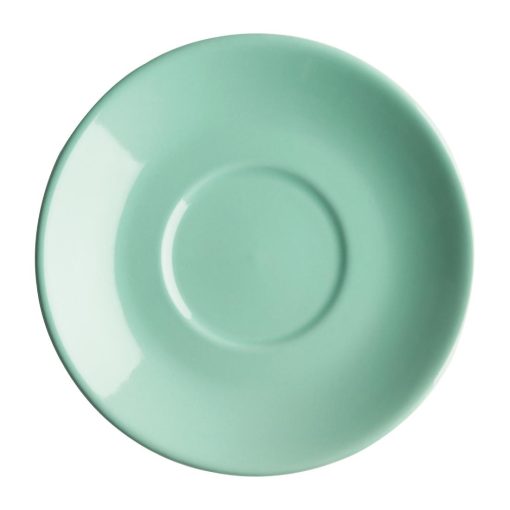 Olympia Cafe Flat White Saucers Aqua 135mm (Pack of 12) (FF998)