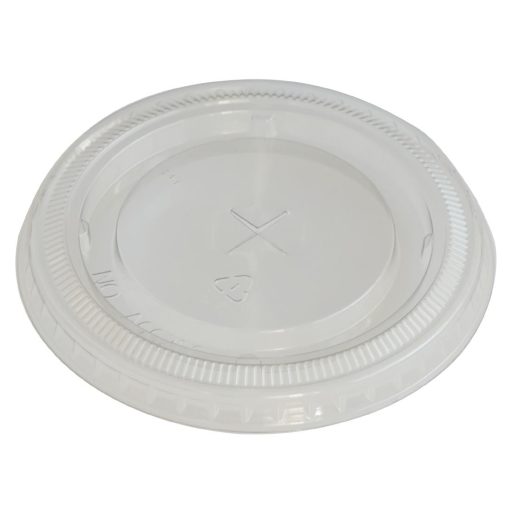 eGreen RPET Flat Lid with Straw Hole 93mm (Pack of 1000) (FN222)