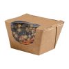 Colpac Zest Compostable Kraft Deep Salad Boxes 900ml / 32oz (Pack of 250) (FP580)