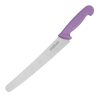Hygiplas Serrated Pastry Knife Purple 25.4cm (FP733)