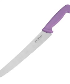 Hygiplas Serrated Pastry Knife Purple 25.4cm (FP733)