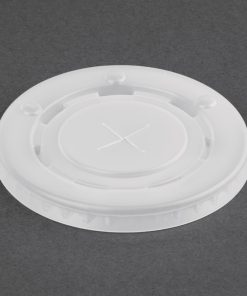 Fiesta Polystyrene Lids for 16oz/20oz Cold Paper Cups 90mm (Pack of 1000) (FP784)