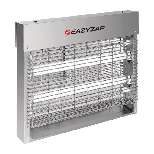 Eazyzap Brushed Stainless Steel LED Fly Killer 8W (FP983)