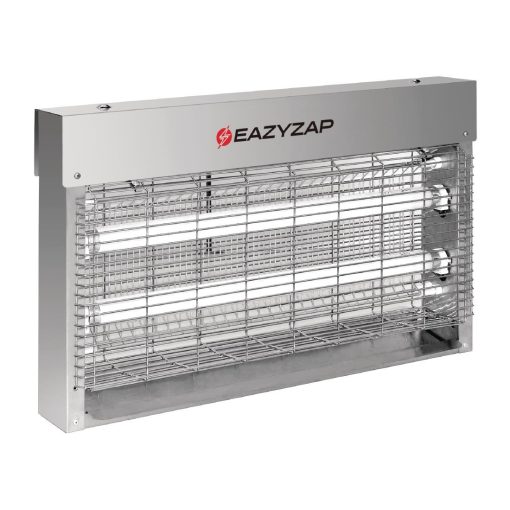 Eazyzap Brushed Stainless Steel LED Fly Killer 14W (FP984)