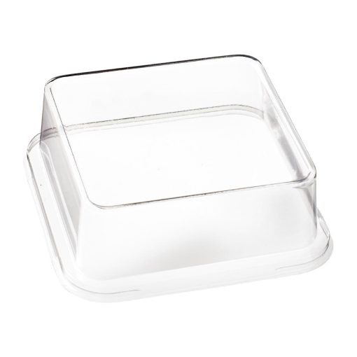 Solia RPET Lid for Bagasse Sushi Tray FC778 Clear 100x100x20mm (Pack of 50) (FS380)