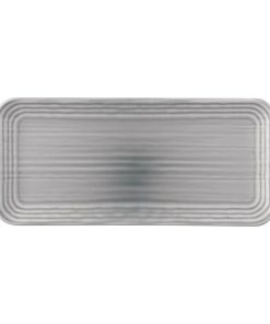 Dudson Harvest Norse Organic Coupe Rect Platter Grey 338x155mm (Pack of 6) (FS799)