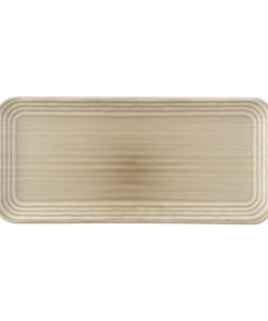 Dudson Harvest Norse Linen Organic Coupe Rect Platter 338x155mm (Pack of 6) (FS811)