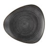 Churchill Stonecast Raw Lotus Plate Black 254mm (Pack of 12) (FS842)