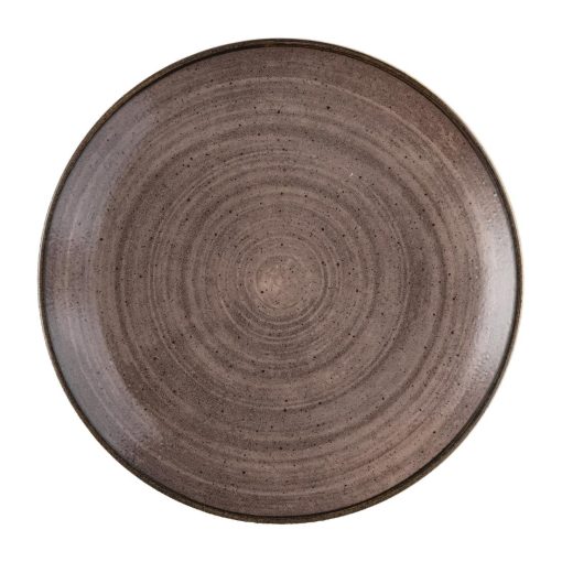 Churchill Stonecast Raw Evolve Coupe Plate Brown 260mm (Pack of 12) (FS847)