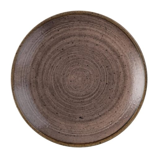Churchill Stonecast Raw Evolve Coupe Plate Brown 165mm (Pack of 12) (FS849)