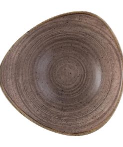 Churchill Stonecast Raw Lotus Plate Brown 229mm (Pack of 12) (FS853)