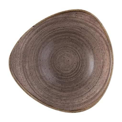 Churchill Stonecast Raw Lotus Plate Brown 229mm (Pack of 12) (FS853)