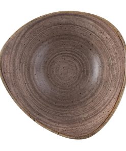 Churchill Stonecast Raw Lotus Bowl Brown 178mm (Pack of 12) (FS855)