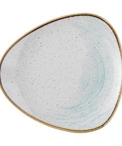 Churchill Stonecast Accents Lotus Plate Duck egg 229mm (Pack of 12) (FS863)