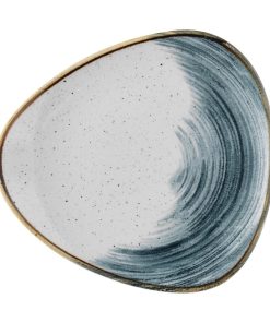 Churchill Stonecast Accents Lotus Plate Blueberry 254mm (Pack of 12) (FS874)