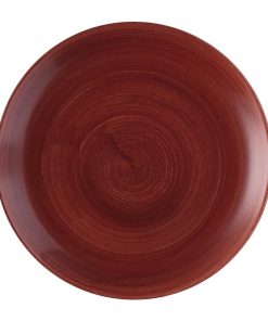 Churchill Stonecast Patina Evolve Coupe Plate Red Rust 260mm (Pack of 12) (FS881)